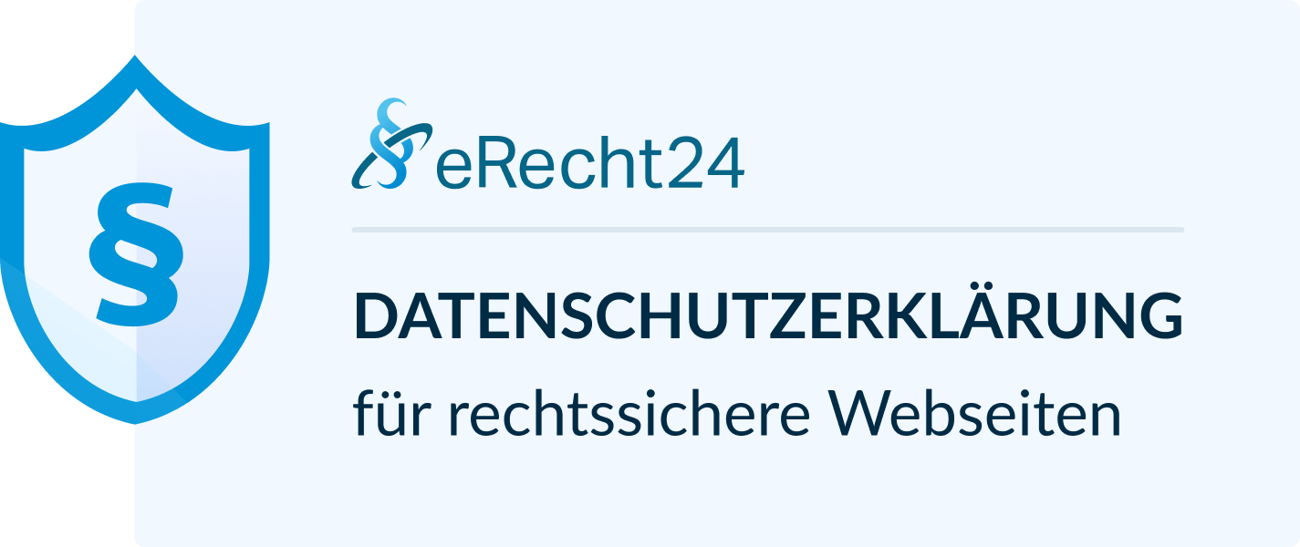 Sichere Datensschutzerklärung von eRecht24